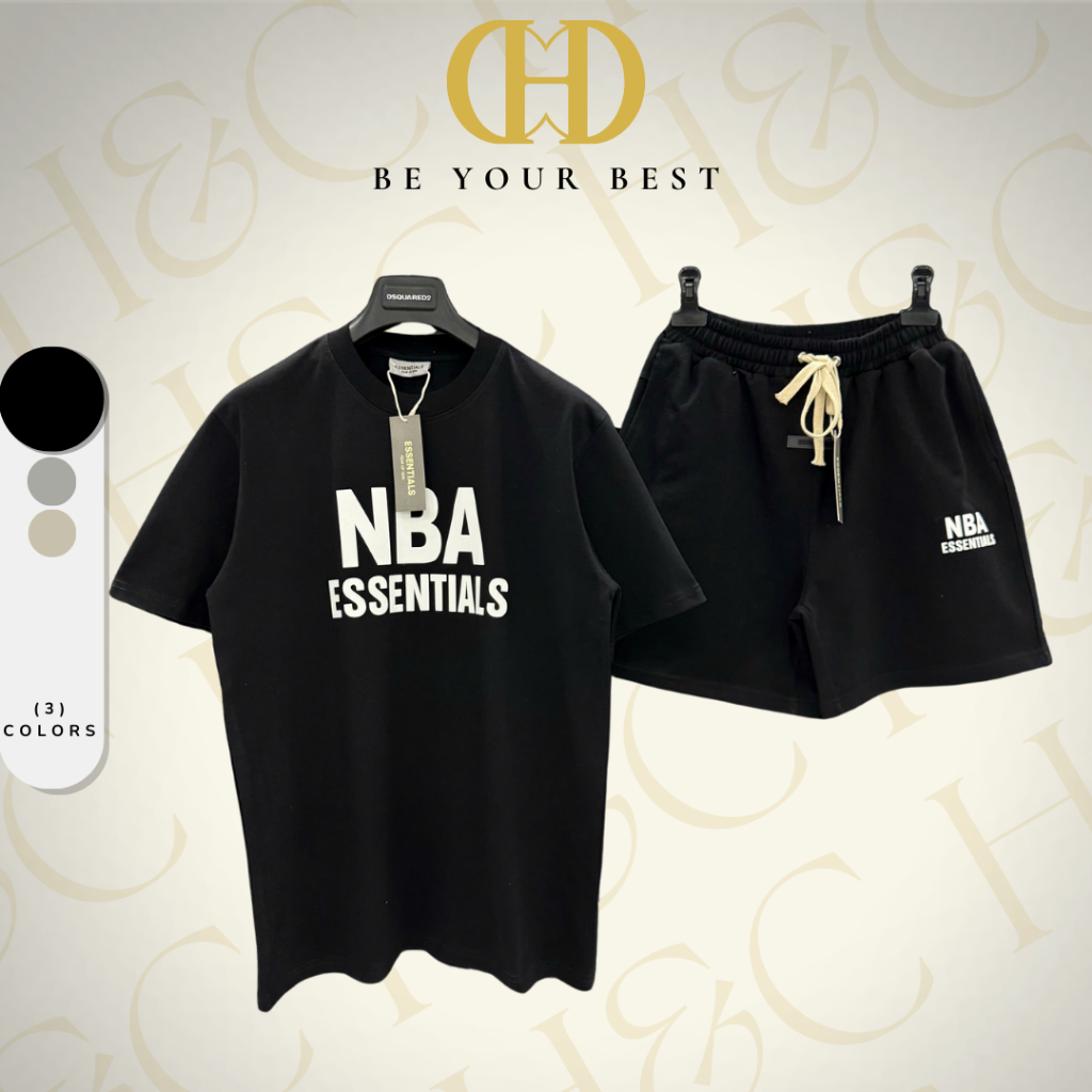 Set NBA ESSENTIALS FOG DESIGNS BY H&C Cotton Tự Nhiên, Thiết Kế Chính Hãng Năng Động, Thoải Mái