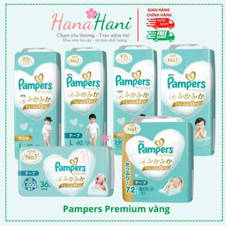 Tã (Bỉm) Pampers Premium vàng