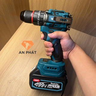 Thân Máy Khoan Makita pin 10ly chân pin phổ thông M21 4cm, có móc INOX, động cơ không chổi than đầu kẹp Autolock