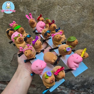 Set 5 Kẹp tóc mái Capybara dễ thương cho bé Hồ Lô Kids
