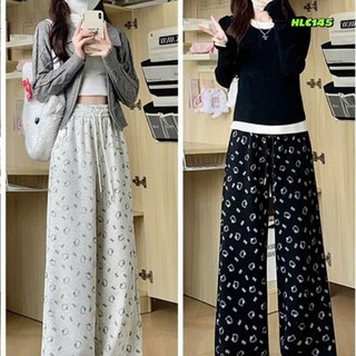 Quần Ống Xuông Rộng Kitty Lưng Chun Rút Dây