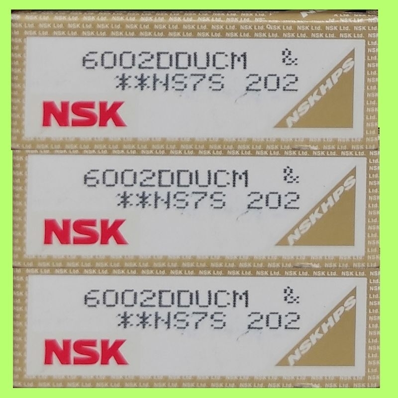 Bạc đạn NSK nắp nhựa DDU 6000 6001 6002 6003 6004 6005 6006 6007 6008 6009