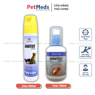 Chai Xịt HANTOX SPRAY Diệt Ve Rận Bọ Chét, Mòng, Chấy, Ghẻ, Ruồi Muỗi,... Trên Chó Mèo
