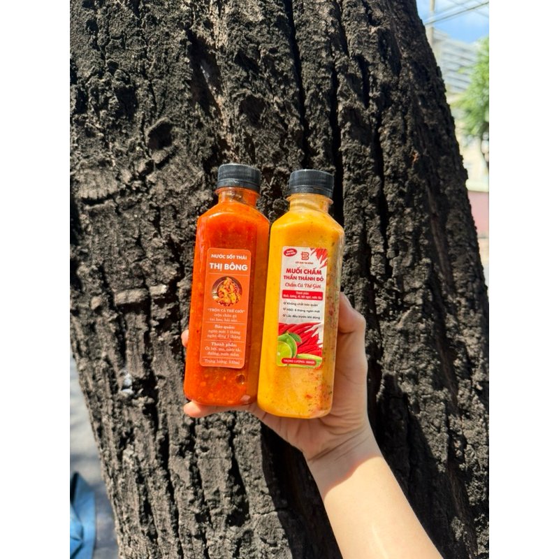COMBO NEWWW ( 1 chai sốt thái 330ml + 1 chai muối đỏ 330ml)