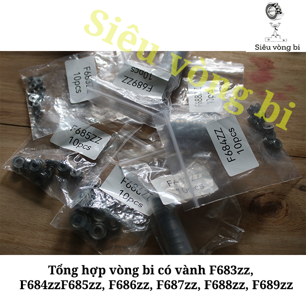 Vòng bi có vành ( bạc đạn mặt bích) mã F683zz, F684zz, F685zz, F686zz, F687zz, F688zz, F689zz