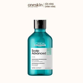  Dầu gội dưỡng tóc giảm bết dầu da đầu L'Oréal - Loreal Scalp Advanced Anti-Gras Oiliness 300ML 