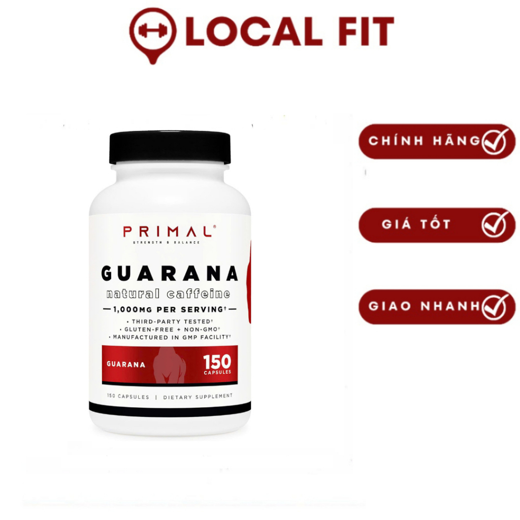 [Chính hãng] Viên Hỗ trợ cải thiện sức khỏe Primal Guarana Lọ 150 viên tại wheydatcanghp