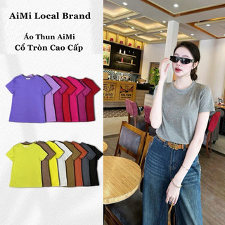  Áo Thun Giấy Aimi Hàn Quốc Cao Cấp - Thiết Kế Cổ Tròn - Mát Lạnh - Sành Điệu - Năng Động - Thoải Mái 