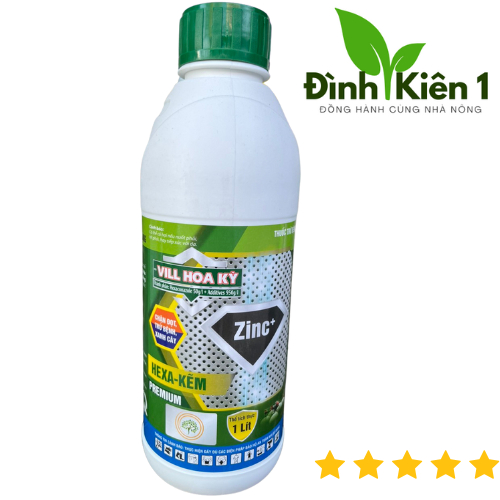 VILL HOA KỲ ( hexaconazole 50g/l ) HEXA KẼM ZINC+ CHAI 1L - CHẶN ĐỌT , XANH LÁ ( 1L / HA )