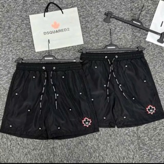  Quần Short Gió Nam PB Gió Dù Thêu Logo Lá Phong D2 Monogram Đùi Cạp Chun Dây Rút Dành Cho Anh Em Boy Phố Đi Chơi Đi Bển 