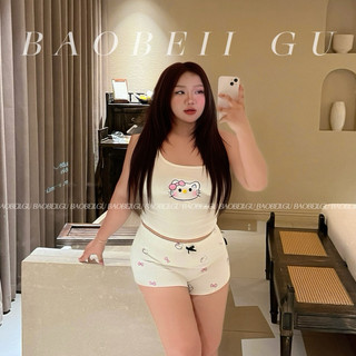  |BAOBEII.GU| Bộ Kitty hai dây đùi xinh_ có bigsize 