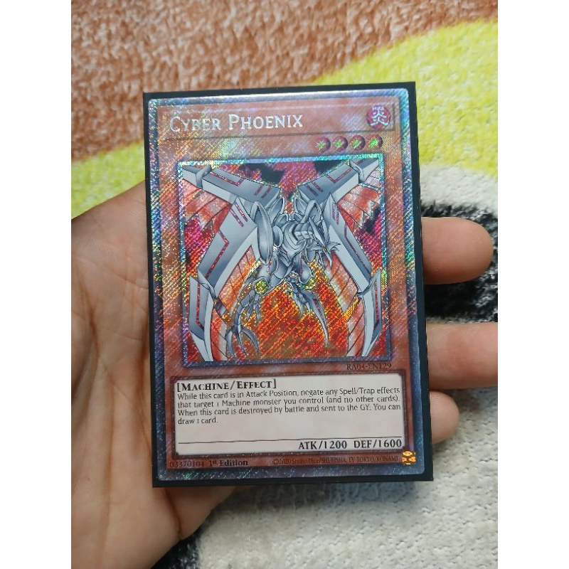 [Yugioh Biên Hòa Store] 1 lá thẻ bài Cyber Phoenix - RA04-EN129 - Platinum Secret Rare 1st Edition