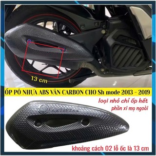 Ốp Pô Sh Mode 2025 đến 2020, Sh Mode 2019 đến 2013 Nhựa ABS Vân Carbon Nhựa ABS, Ốp Mỏ Dè Xe Sh Mode
