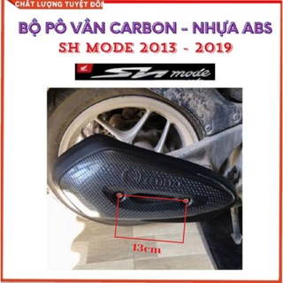 Ốp Pô Sh Mode 2025 đến 2020, Sh Mode 2019 đến 2013 Nhựa ABS Vân Carbon Nhựa ABS, Ốp Mỏ Dè Xe Sh Mode