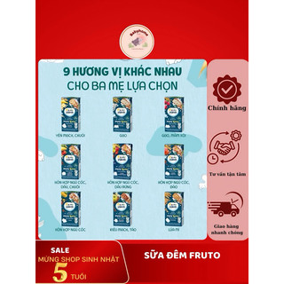 [Date 8-T10/2025] thùng 18  Sữa Đêm Fruto Nga Cho Bé Từ 6 Tháng – Hỗ Trợ Tăng Cân Ăn Ngon Ngủ Sâu
