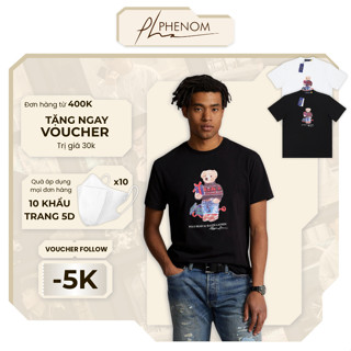 Áo thun Ralph Lauren BEAR Form Âu Chất 100% Cotton 250GSM