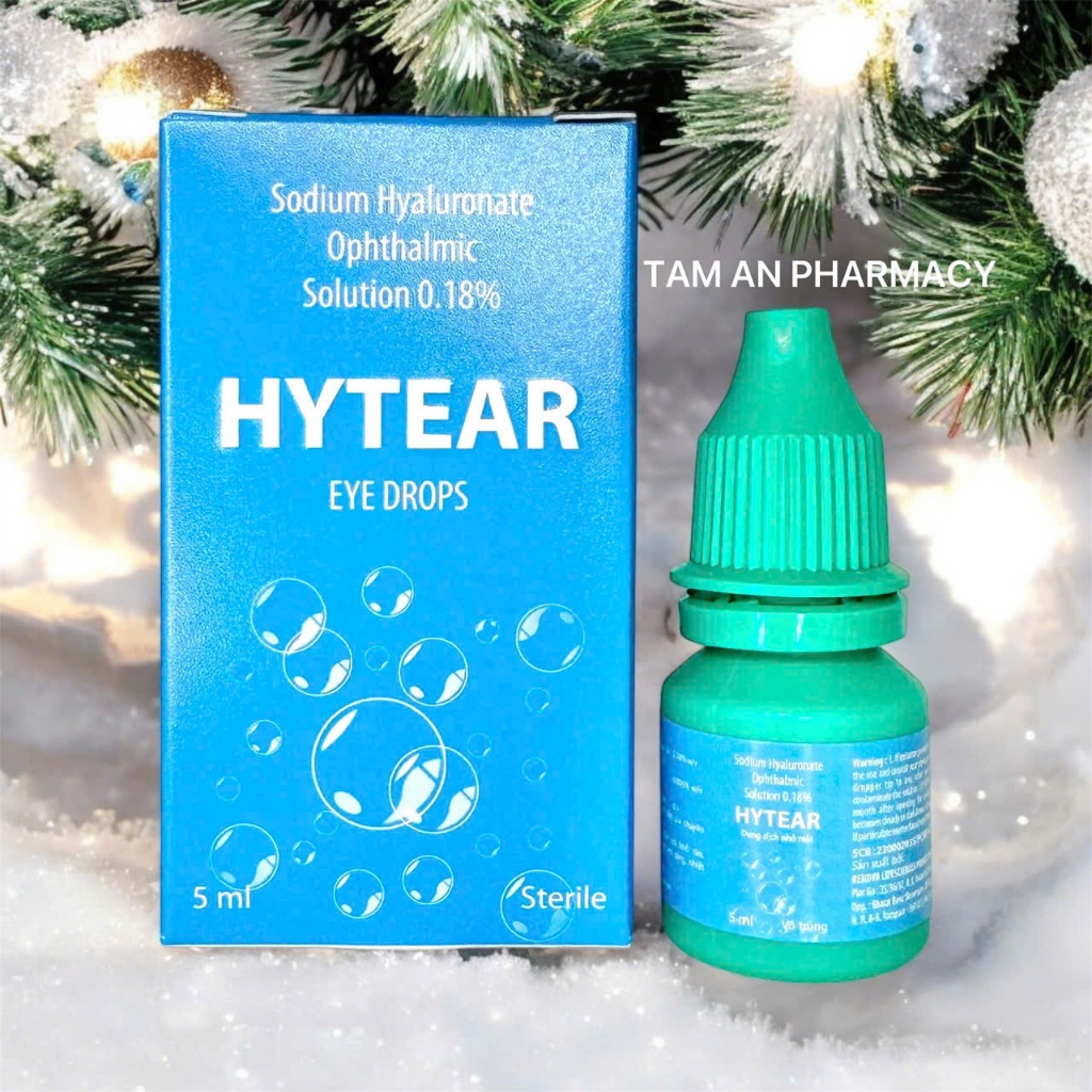 Dung Dịch Nhỏ Mắt Lens Mổ Cận Thị Nước Mắt Nhân Tạo HYTEAR 05ml, Nước Ngâm Lens Và Nhỏ Mắt Cấp Ẩm Dà