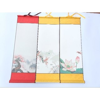 Biểu lụa viết thư pháp kích thước 27*80