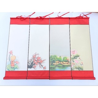 Giấy biểu lụa viết thư pháp kích thước 27*80