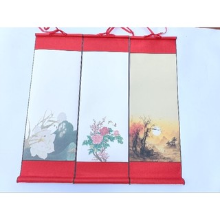 Biểu lụa viết thư pháp kích thước 27*80