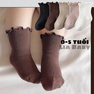  Tất Bèo Vintage Cho Bé Gái - Vớ Trẻ Em Cho Bé Mang Giày Búp Bê 