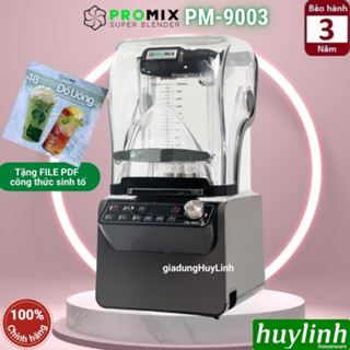  Máy xay sinh tố công nghiệp Promix PM-9003 - 1800W - 2 lít - Phù hợp cho quán - bao gồm hộp chống ồn  Promix PM9003  