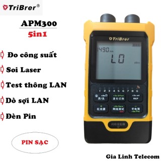 Máy đo công suất quang 5IN1 TriBrer APM300 - Soi VFL -Test LAN