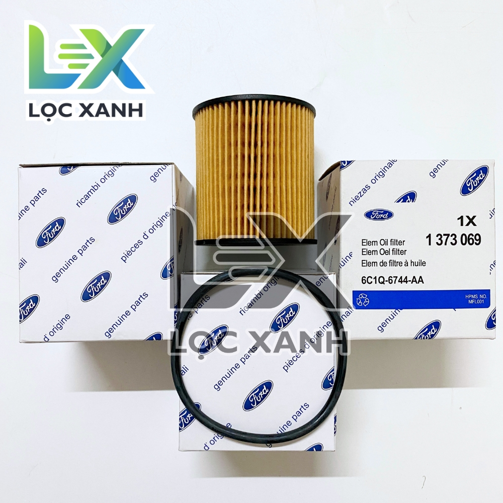 Lọc nhớt (lọc dầu) động cơ xe Ford Transit (2007-2021) (Mã: 6C1Q6744AA /6C1Q6744BA /1373069) - Giấy 