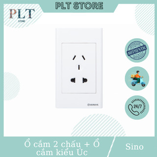  Ổ Cắm 2 Chấu + Ổ Cắm 3 Chấu Kiểu Úc 16A Sino S18 10US Dòng S18 
