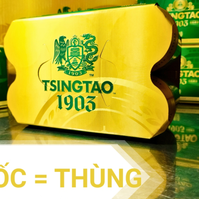 [6 Lon = LỐC] BIA TSINGTAO 330ML – BIA NHẬP KHẨU CHÍNH HÃNG, HƯƠNG VỊ MỚI LẠ, BAO BÌ ĐẸP – THƯỞNG TH