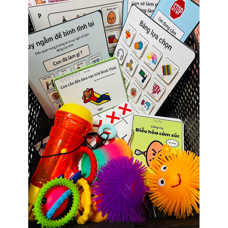 [ChanBook] 🍭Bộ Calm Down Kit – Học Điều Hòa Cảm Xúc Cho Trẻ