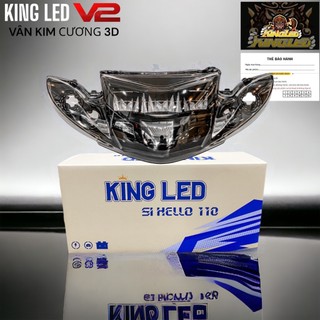 Choá Đèn 2 Tầng Sirius Hello 50/110cc KING LED [Tặng Demi Led + Pat kẹp]