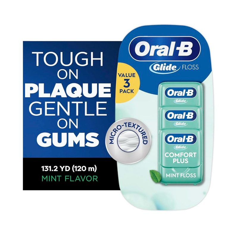 Tăm Chỉ nha khoa ORAL-B Glide Advanced Multi Protection Floss Clear Mint dài 44 mét (có tách lẻ)