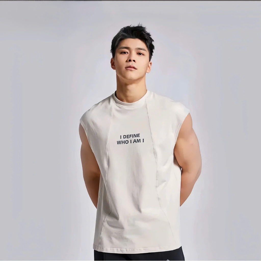 Áo Ba lỗ WHO I AM tôn dáng - Áo Tanktop nam tập gym