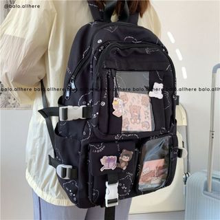 [SẴN ĐEN] Balo Đi Học/ Balo Ulzzang BL261
