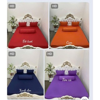 Bộ Drap Thun Hàn Quốc Mát Lạnh {4 MÓN} Cực Hot