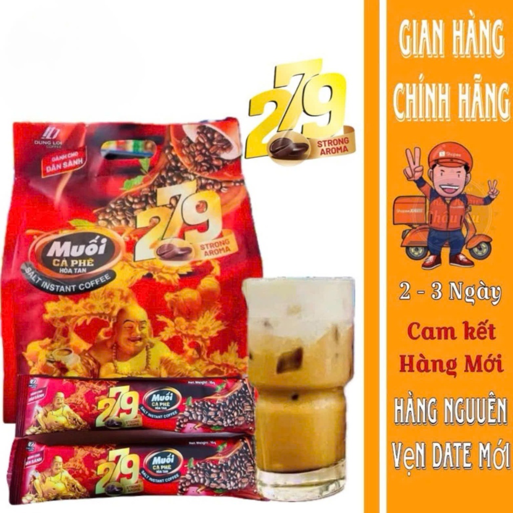Cà phê muối Coffee 279 - Bịch 45 gói (720G)