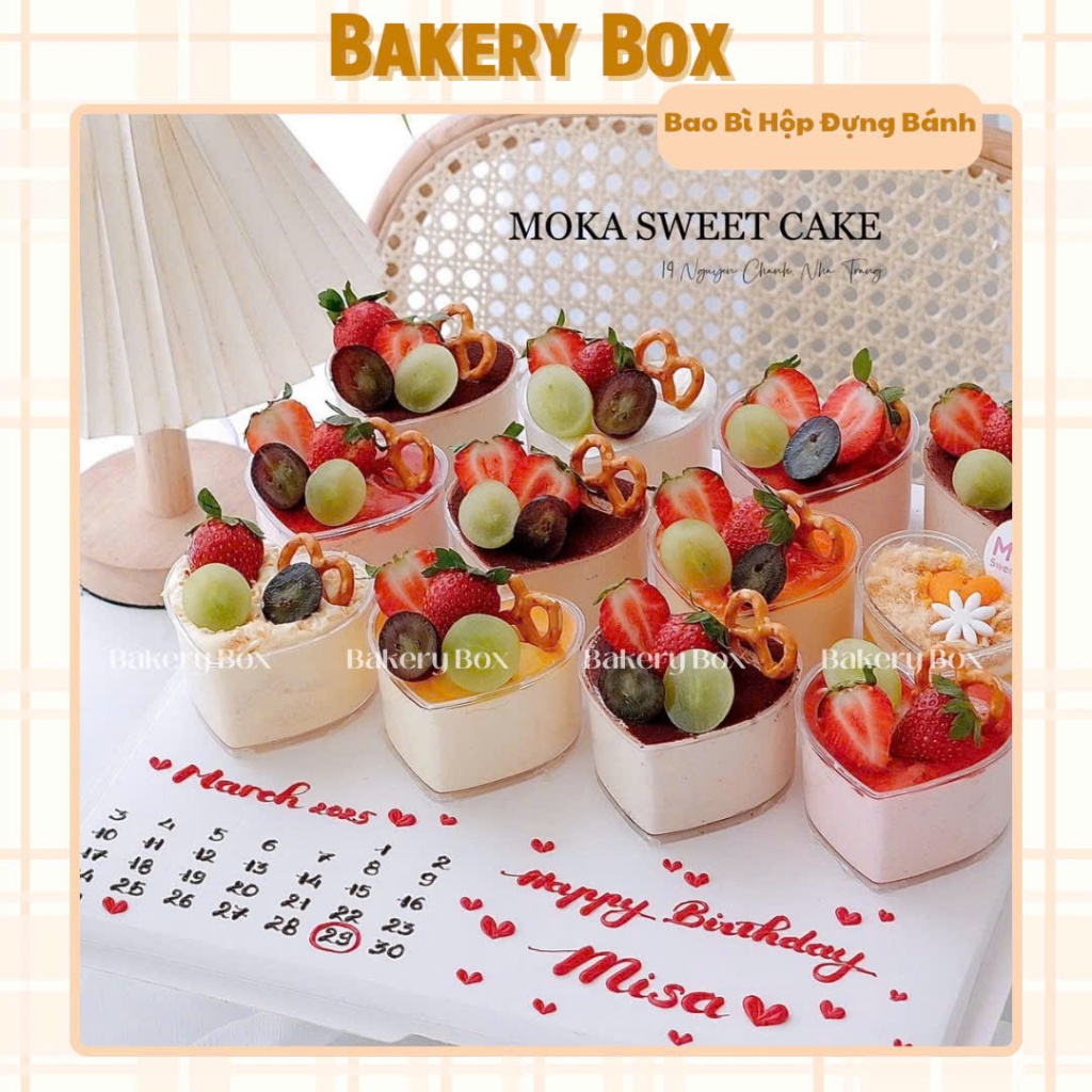 50 Ly Tim 150ml Đựng Bánh Lạnh Tiramisu, Mousse, Ly Tim Đựng Panna Cotta, Trang Trí Tiệc Cưới (LC-77