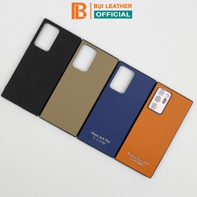 Ốp lưng Samsung  da epsom thủ công cao cấp- màu đơn sắc- viền TPU chống sốc OP103 Bụi Leather