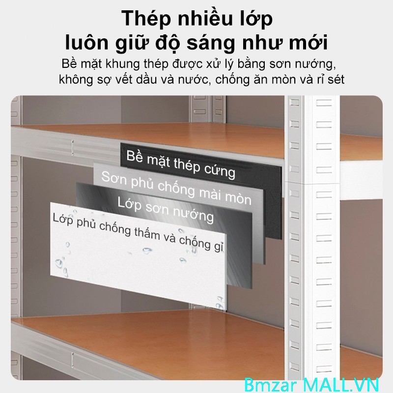 BMZAR Kệ Gỗ Đa Năng 3/4/5 Tầng Lắp Ráp Chịu Lực Tốt Tiết Kiệm Không Gian Phù Hợp Mọi Nơi | BigBuy360 - bigbuy360.vn