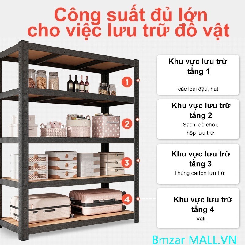 BMZAR Kệ Gỗ Đa Năng 3/4/5 Tầng Lắp Ráp Chịu Lực Tốt Tiết Kiệm Không Gian Phù Hợp Mọi Nơi | BigBuy360 - bigbuy360.vn