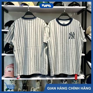   RAWS  Áo phông New era NY Yankees bóng chày kẻ sọc xám chính hãng - 14679809 