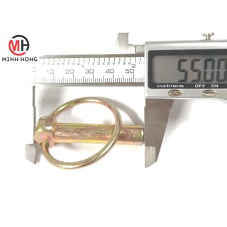 Chốt bật (chốt khóa, chốt ghim) 10mm, mạ vàng, dùng cho dàn kiếm máy cày, [10 chốt/bịch], (hàng OEM)