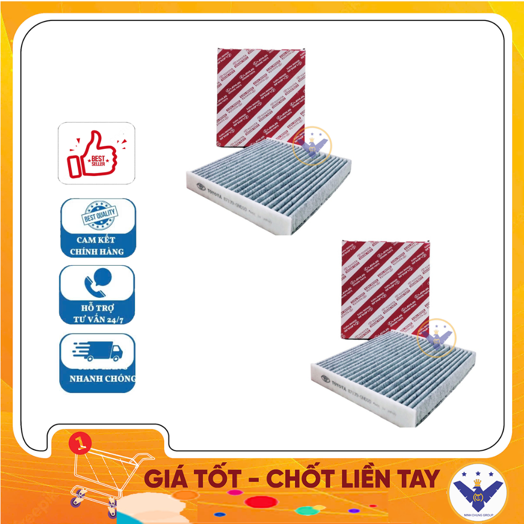 Lọc điều hoà than hoạt tính xe Toyota Veloz năm 2019-2022-  mã 87139-0N010