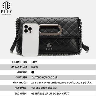 Túi Xách Nữ ELLY EL295 Đeo Vai Đeo Chéo Da Tổng Hợp Cao Cấp Thanh Lịch Hiện Đại