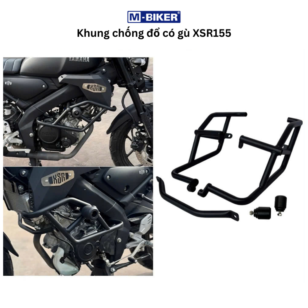 Chống đổ XSR 155, Khung chống đổ kèm gù XSR 155, Gù chống đổ XSR 155, Bộ chống đổ kèm gù cho XSR 155