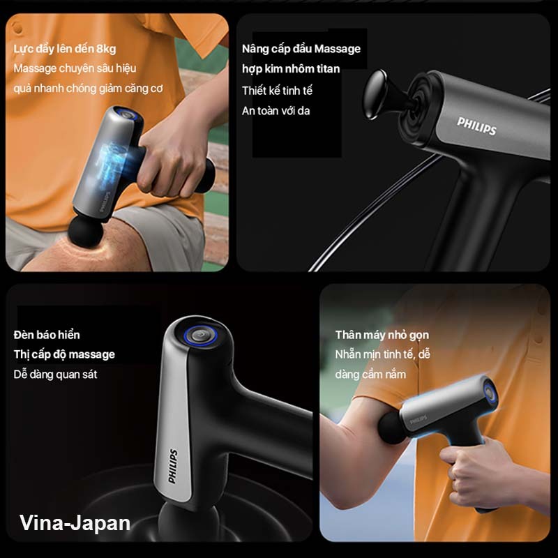 Súng massage fascial guns Philips PPM7325