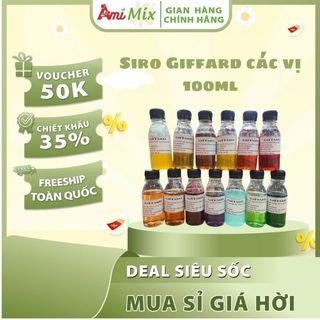 Siro Giffard 100ml – Hương Vị Tinh Tế, Nhỏ Gọn, Tiện Lợi