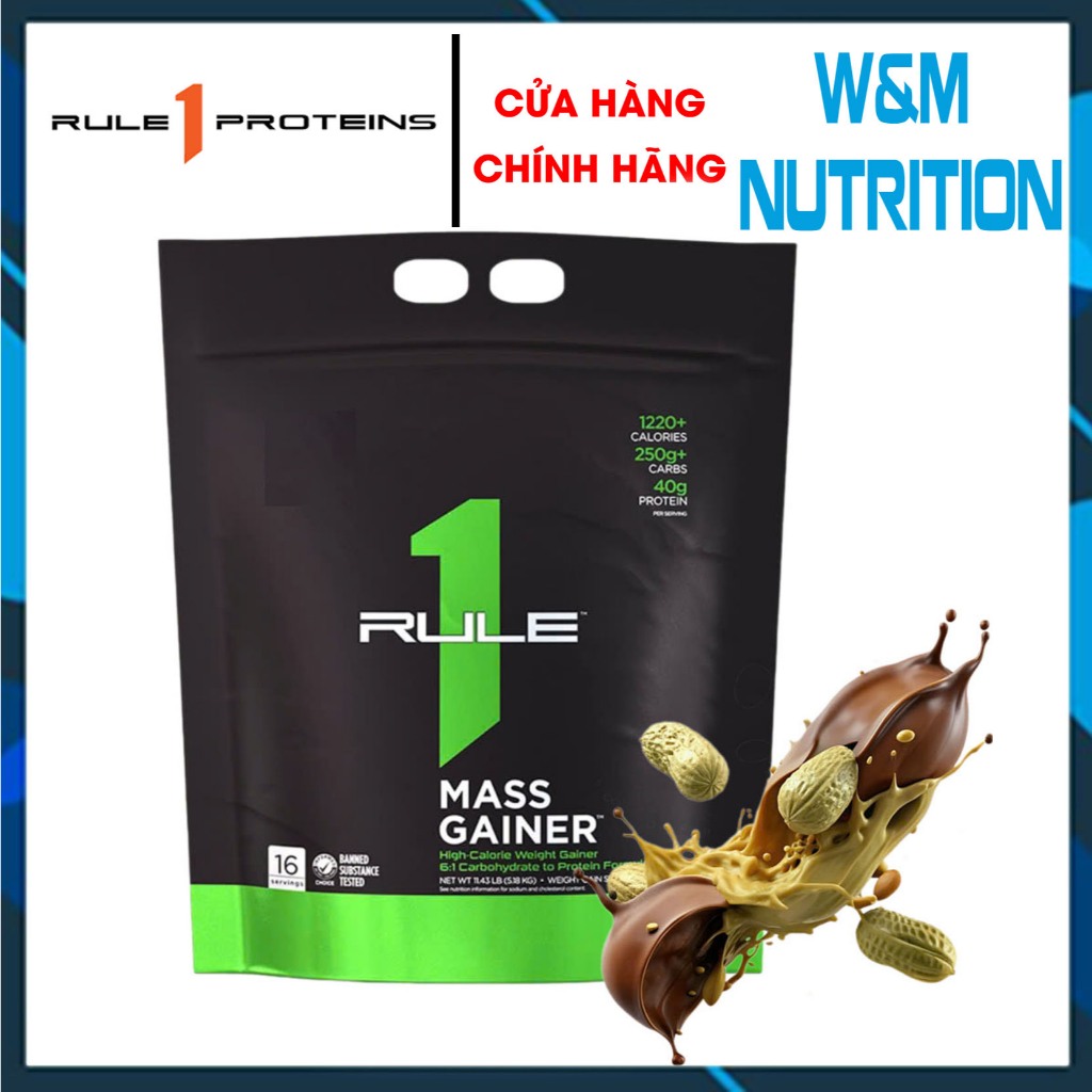 Rule 1 Mass Gainer 12lbs – Tăng Cân, Tăng Cơ, Hỗ Trợ Tập Luyện Cường Độ Cao