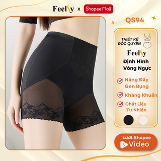 Quần Lót Gen Bụng 𝐅𝐞𝐞𝐥𝐬𝐲 Cạp Cao Su Co Giãn Thoáng Khí Thon Gọn Chống Cuộn Gập QS94